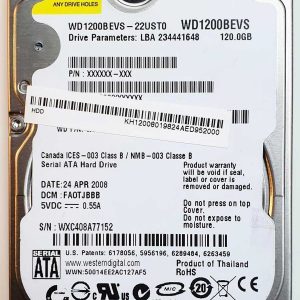 WD 1200BEVS-22UST0 xxxTJxxx 24-APR-2008