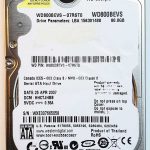 WD 800BEVS-07RST0 xxxTJxxx 25-APR-2007