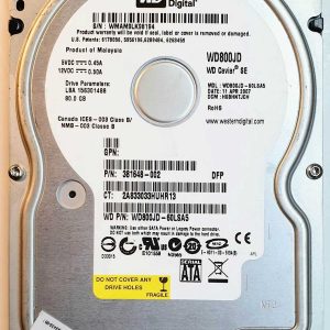 WD 800JD-60LSA5 xxxTJxxx 11-FEB-2007