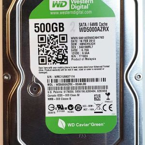 WD 5000AZRX-00A8LB0 xxxVJxxx 19-FEB-2012