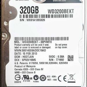 WD 3200BEKT-00PVMT0 xxxTJxxx 15-FEB-2013