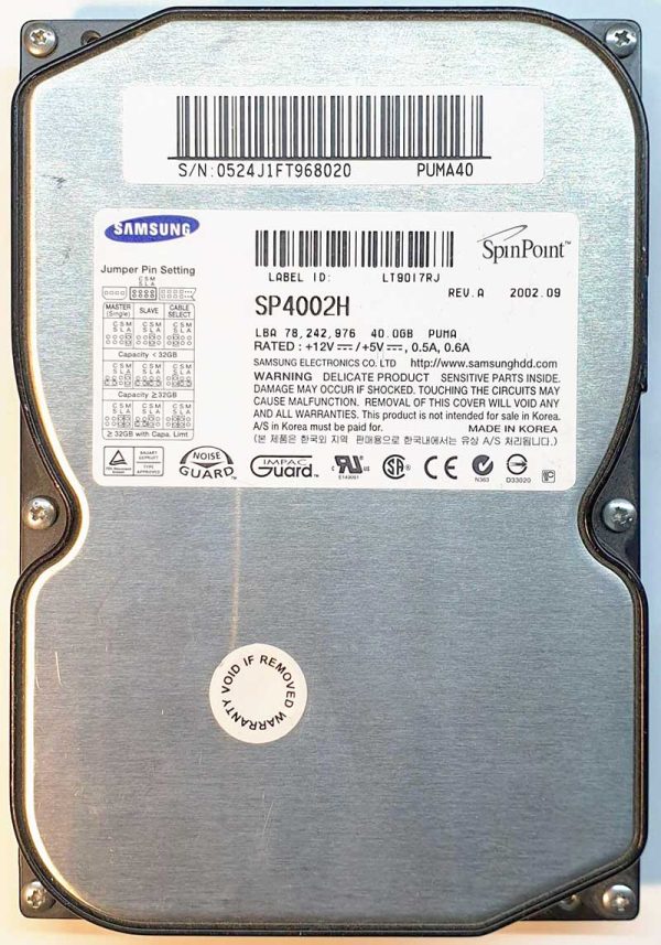 Samsung SP4002H Sep 2002