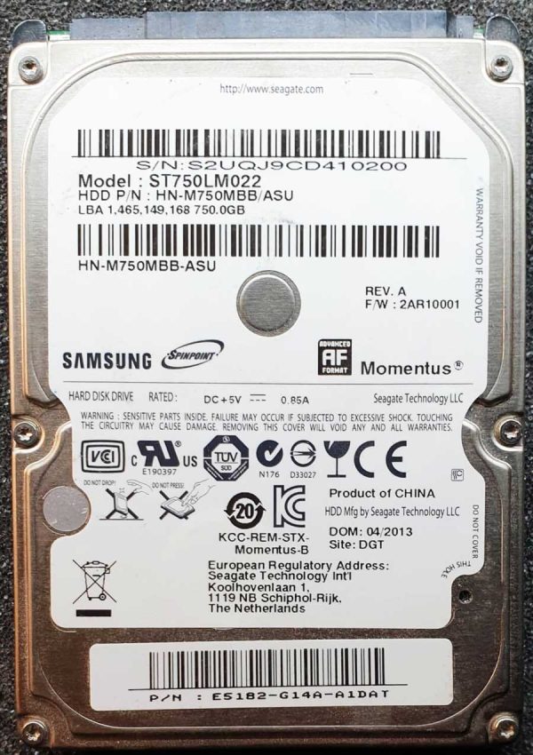 Samsung HN-M750MBB APR-2013