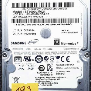 Samsung ST1000LM024 HN-M101MBB FEB-2015