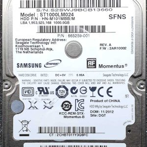Samsung ST1000LM024 HN-M101MBB NOV-2012