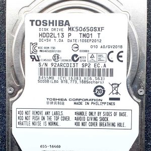 Toshiba MK5065GSXF 10-SEP-2012