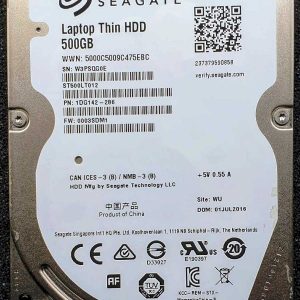 Seagate ST500LT012-1DG142 W3Pxx 01-JUL-2016
