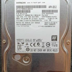 Hitachi HDS721050DLE630 5H2D5XDG APR-2012
