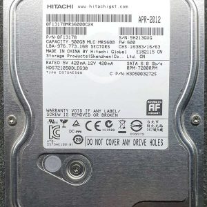Hitachi HDS721050DLE630 5H213GUG APR-2012