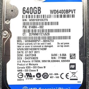 WD 6400BPVT-60HXZT3 xxxT2xxx 07-APR-2011