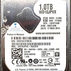 WD 10JPVX-75JC3T0 xxxTJxxx 17-MAR-2014