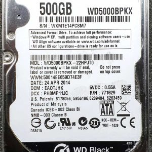 WD 5000BPKX-22HPJT0 xxxTJxxx 24-APR-2014