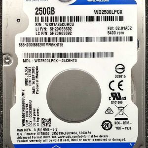 WD 2500LPCX-24C6HT0 xxxT2xxx 14-SEP-2015