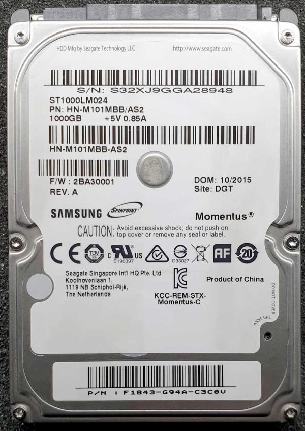 Samsung ST1000LM024 OKT-2015