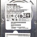 Toshiba MQ01ABF050 HDKCB06E0A02 22-JUL-2014