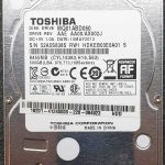 Toshiba MQ01ABD050 HDKEB03E0A01 10-MAY-2012