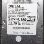 Toshiba MQ01ABF050 HDKCB06E0A01 28-JUL-2013