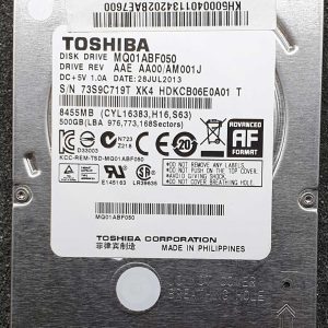 Toshiba MQ01ABF050 HDKCB06E0A01 28-JUL-2013