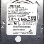Toshiba MQ01ABF050 11-AUG-2017