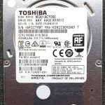 Toshiba MQ01ACF050 HDKCC00H2A01 25-JAN-2016