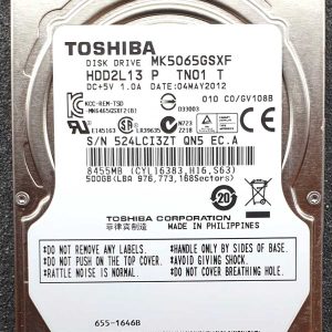 Toshiba MK5065GSXF HDD2L13 04-MAY-2012