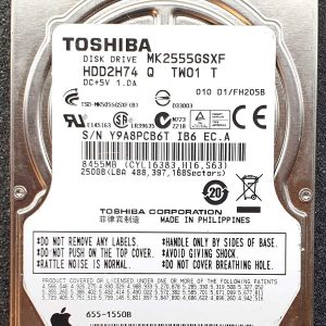 Toshiba MK2555GSXF HDD2H74 10-NOV-2009