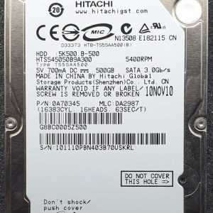 Hitachi HTS545050B9A300 DA2987 10-NOV-2010