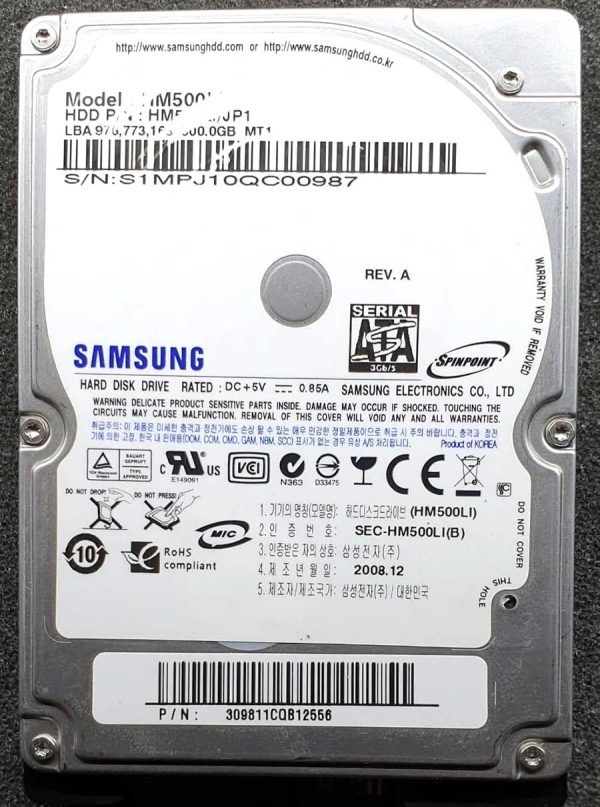 Samsung HM500LI DEC-2008