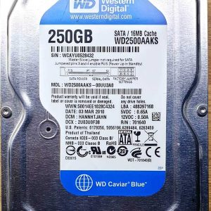 WD 2500AAKS-00UU3A0 xxxTJxxx 03-MAR-2010