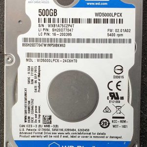 WD 5000LPCX-24C6HT0 xxxT2xxx 06-SEP-2015