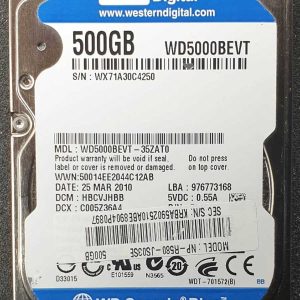 WD 5000BEVT-35ZAT0 xxxVJxxx 25-MAR-2010