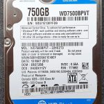 WD 7500BPVT-22HXZT3 xxxT2xxx 10-MAY-2013