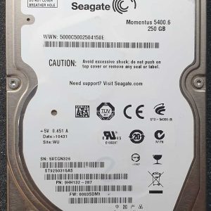 Seagate ST9250315AS 5VCxxx 22-APR-2010
