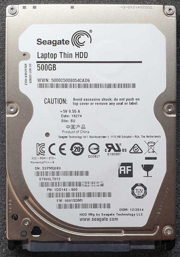 Seagate ST500LT012-1DG142 S3Pxxx DEC-2014