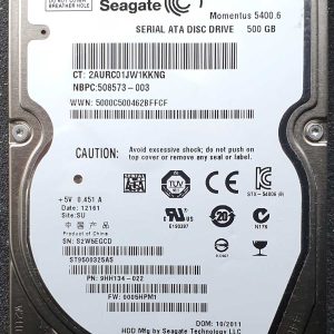 Seagate ST9500325AS S2Wxxx OCT-2013