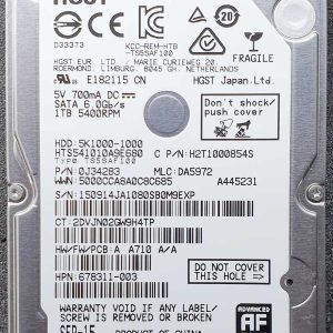HGST HTS541010A9E680 DA5972 SEP-2015