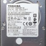 Toshiba MQ04ABF100 HDKCB88H0A01 18-OCT-2018