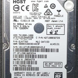 HGST HTS721010A9E630 DA7153 NOV-2016