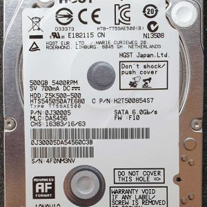 HGST HTS545050A7E680 DA5456 19-NOV-2013