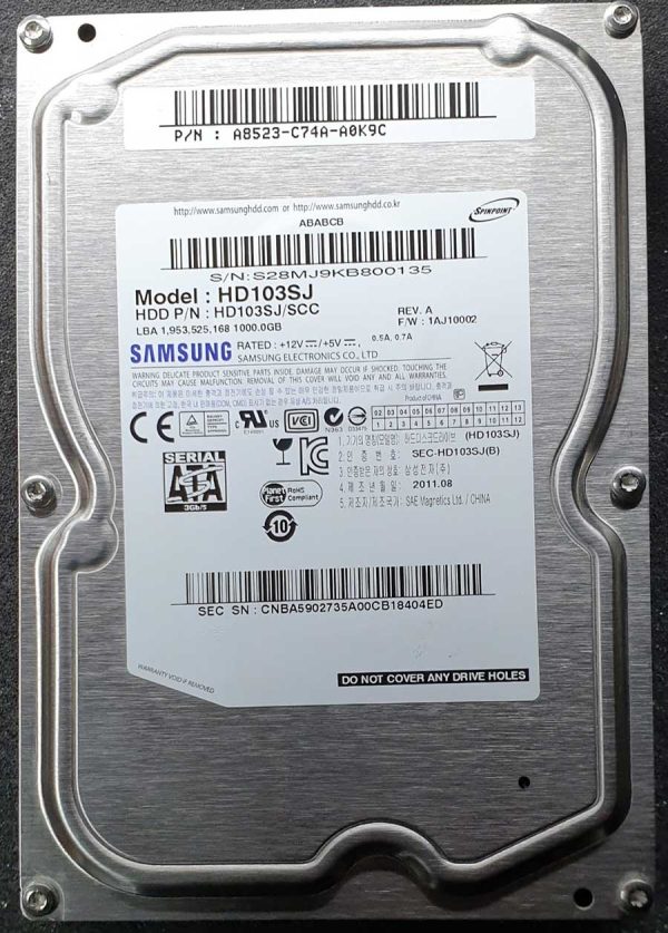 Samsung HD103SJ AUG-2011