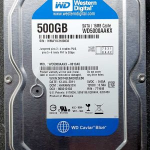 WD 5000AAKX-001CA0 xxxVJxxx 13-JUL-2013