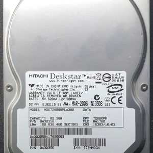 Hitachi HDS728080PLA380 BA1760 MAR-2006