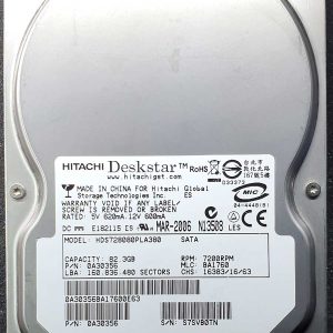 Hitachi HDS728080PLA380 BA1760 MAR-2006