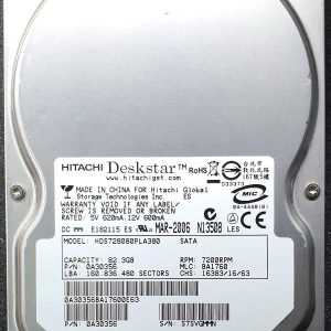 Hitachi HDS728080PLA380 BA1760 MAR-2006