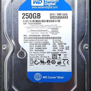 WD 2500AAKS-00UU3A0 xxxTJxxx 03-MAR-2010