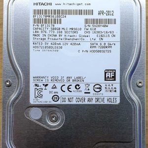 Hitachi HDS721050DLE630 MRS610 APR-2012