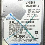 WD 7500BPVX-60JC3T0 xxxTJxxx 19-OCT-2013