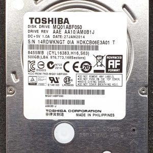 Toshiba MQ01ABF050 HDKCB06E3A01 27-JAN-2014