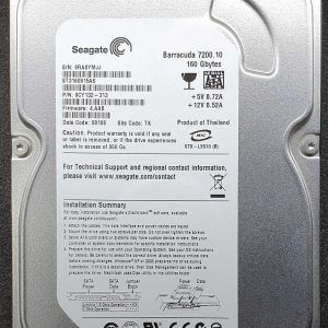 Seagate ST3160815AS 9RAxxx 02-NOV-2008