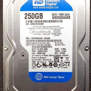 WD 2500AAKS-00L9A0 xxxT2xxx 04-NOV-2008